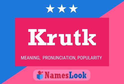 Krutk Name Poster