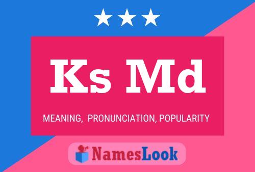 Ks Md Name Poster