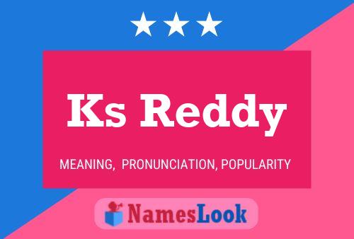 Ks Reddy Name Poster