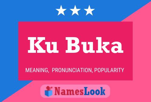 Ku Buka Name Poster