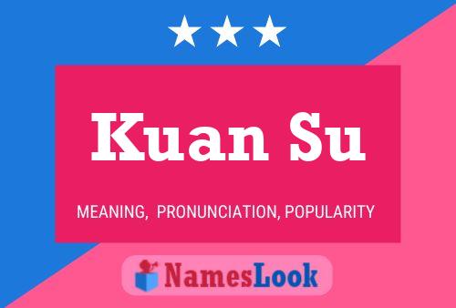 Kuan Su Name Poster