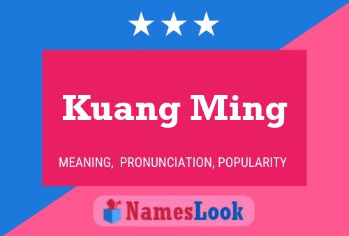 Kuang Ming Name Poster