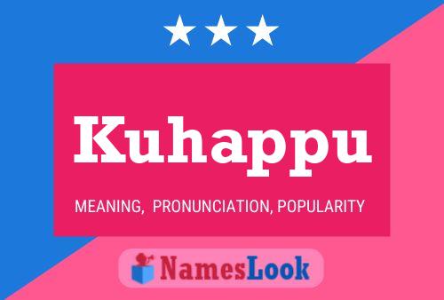 Kuhappu Name Poster