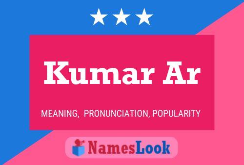 Kumar Ar Name Poster