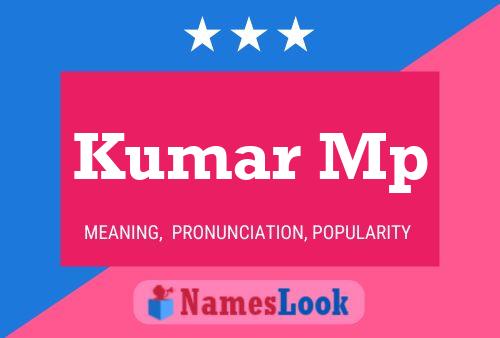 Kumar Mp Name Poster