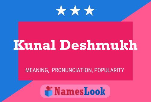 Kunal Deshmukh Name Poster