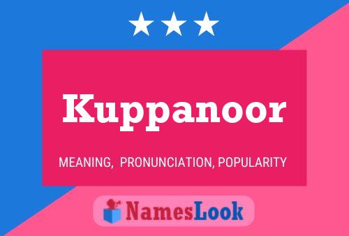 Kuppanoor Name Poster