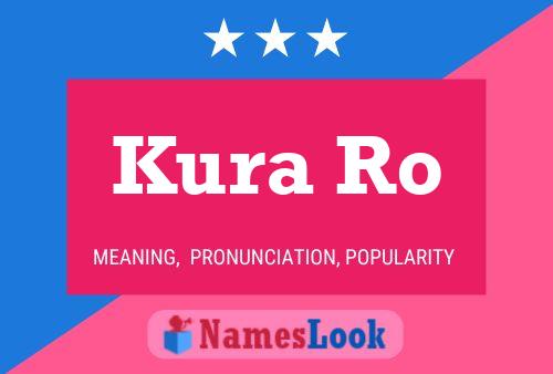 Kura Ro Name Poster