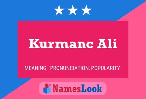 Kurmanc Ali Name Poster