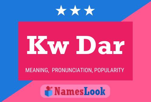 Kw Dar Name Poster