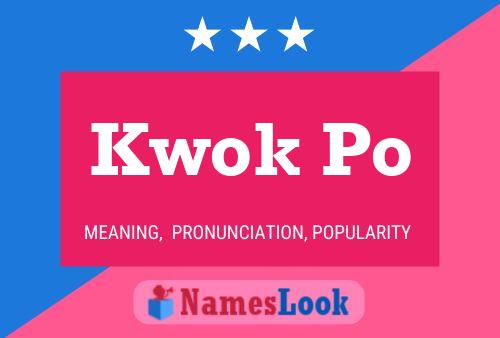 Kwok Po Name Poster