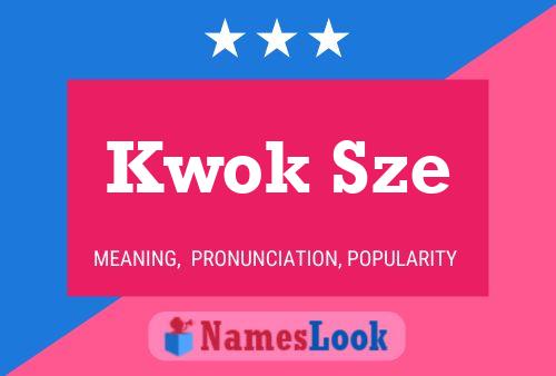 Kwok Sze Name Poster