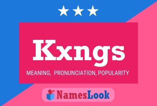 Kxngs Name Poster