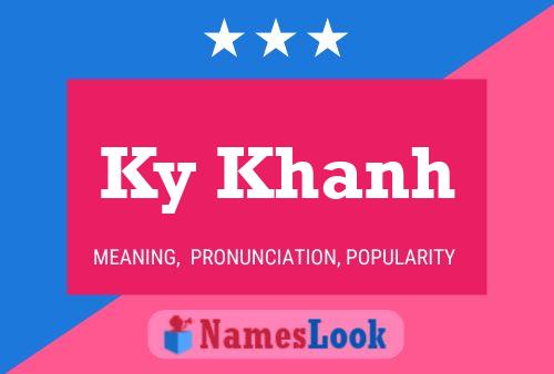 Ky Khanh Name Poster