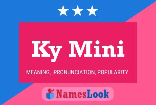 Ky Mini Name Poster