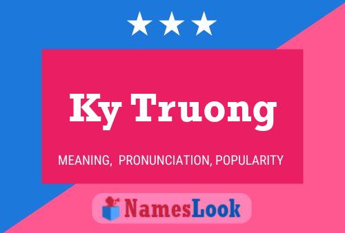 Ky Truong Name Poster