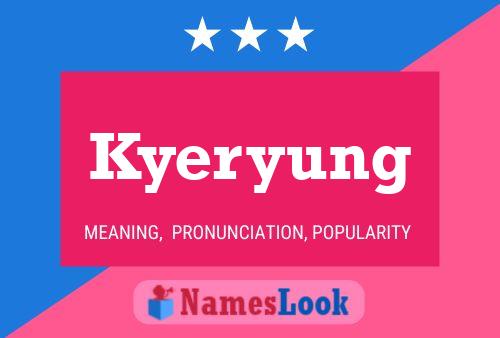 Kyeryung Name Poster