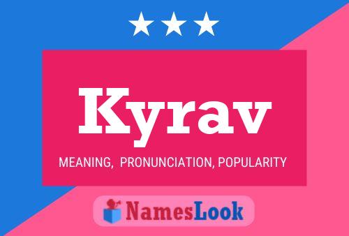 Kyrav Name Poster