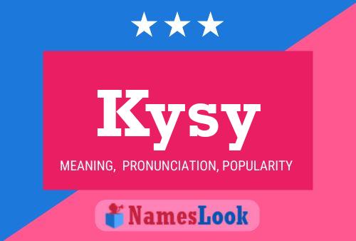 Kysy Name Poster