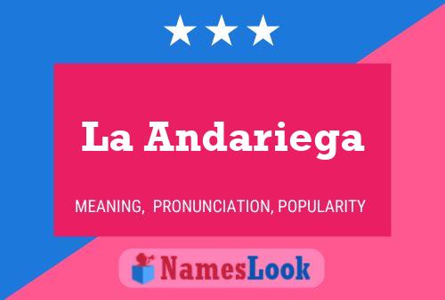 La Andariega Name Poster