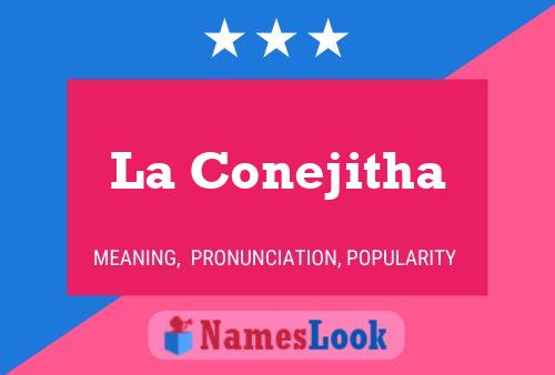 La Conejitha Name Poster