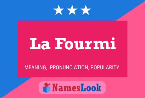 La Fourmi Name Poster