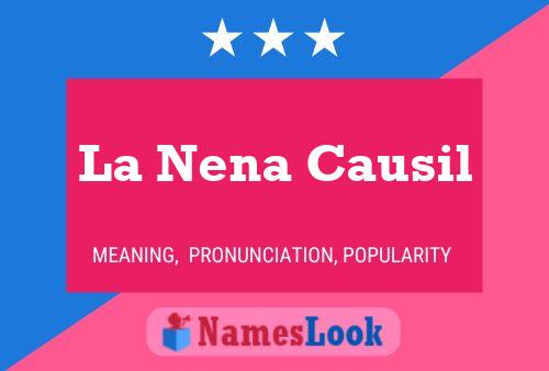 La Nena Causil Name Poster