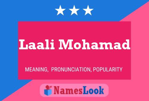 Laali Mohamad Name Poster