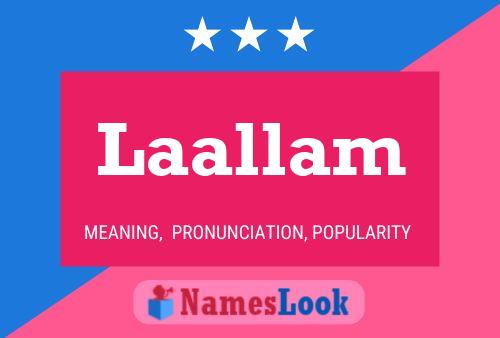 Laallam Name Poster