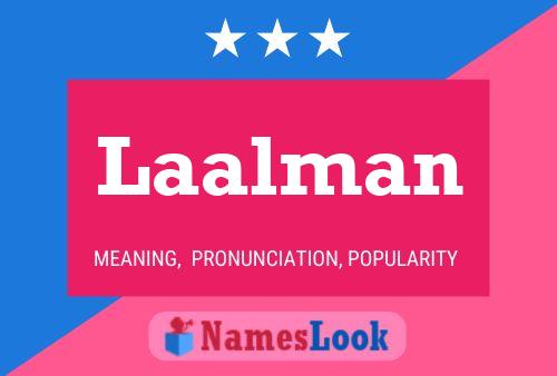 Laalman Name Poster