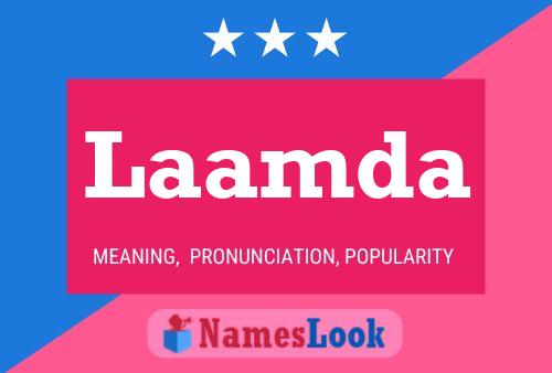 Laamda Name Poster