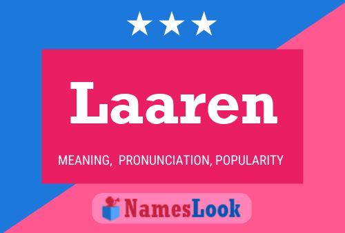 Laaren Name Poster