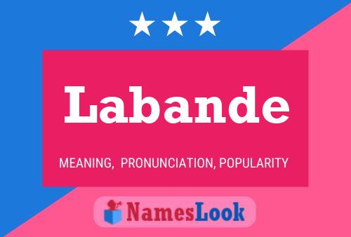 Labande Name Poster