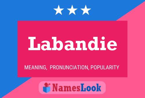 Labandie Name Poster