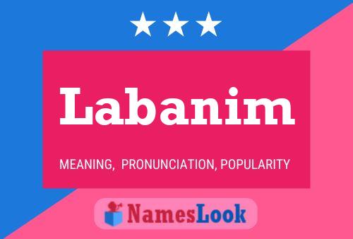 Labanim Name Poster