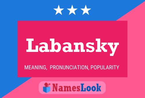 Labansky Name Poster