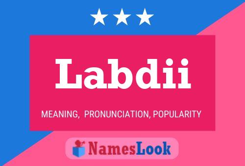 Labdii Name Poster