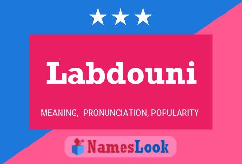 Labdouni Name Poster