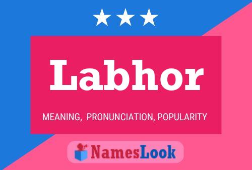 Labhor Name Poster