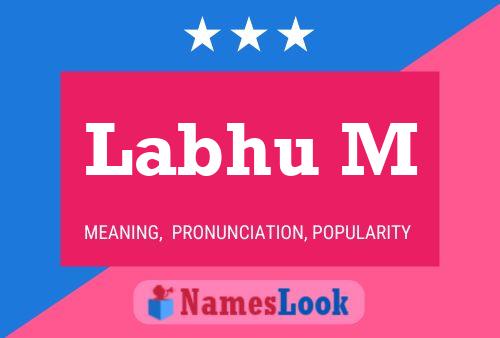 Labhu M Name Poster