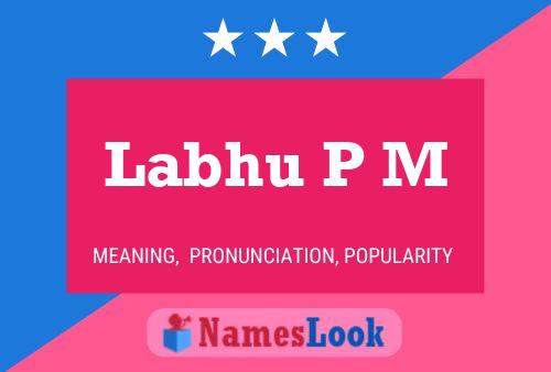 Labhu P M Name Poster