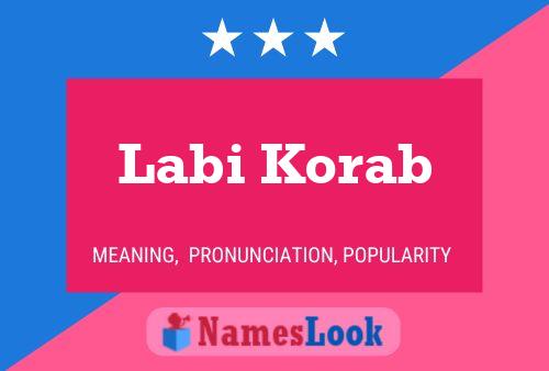 Labi Korab Name Poster