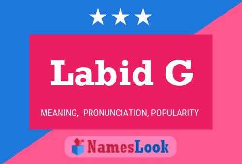 Labid G Name Poster