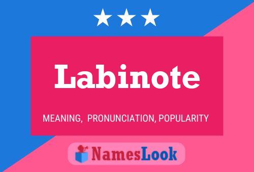 Labinote Name Poster