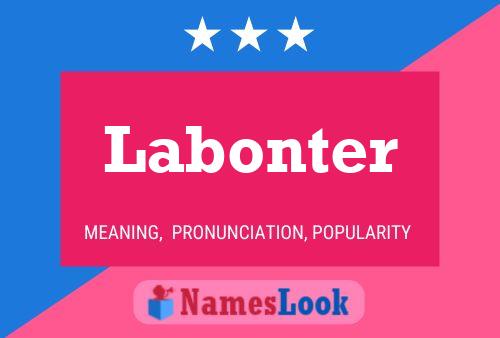 Labonter Name Poster