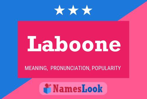 Laboone Name Poster