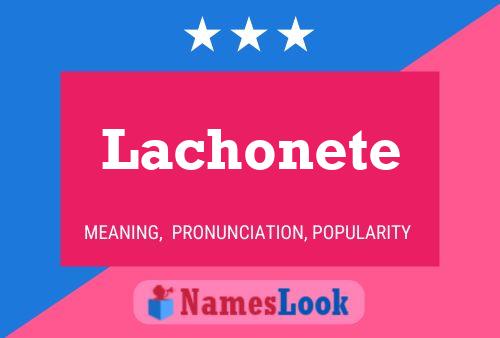 Lachonete Name Poster