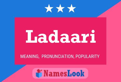 Ladaari Name Poster