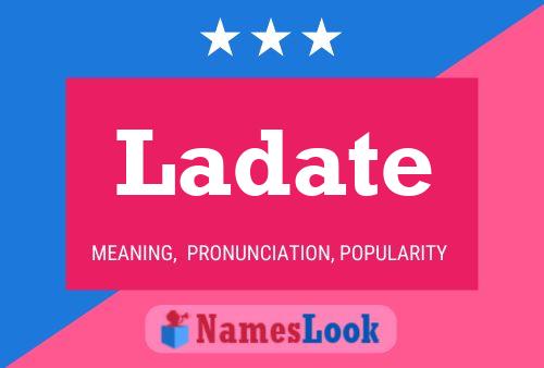 Ladate Name Poster