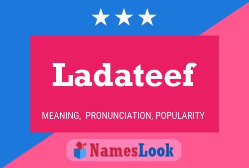 Ladateef Name Poster